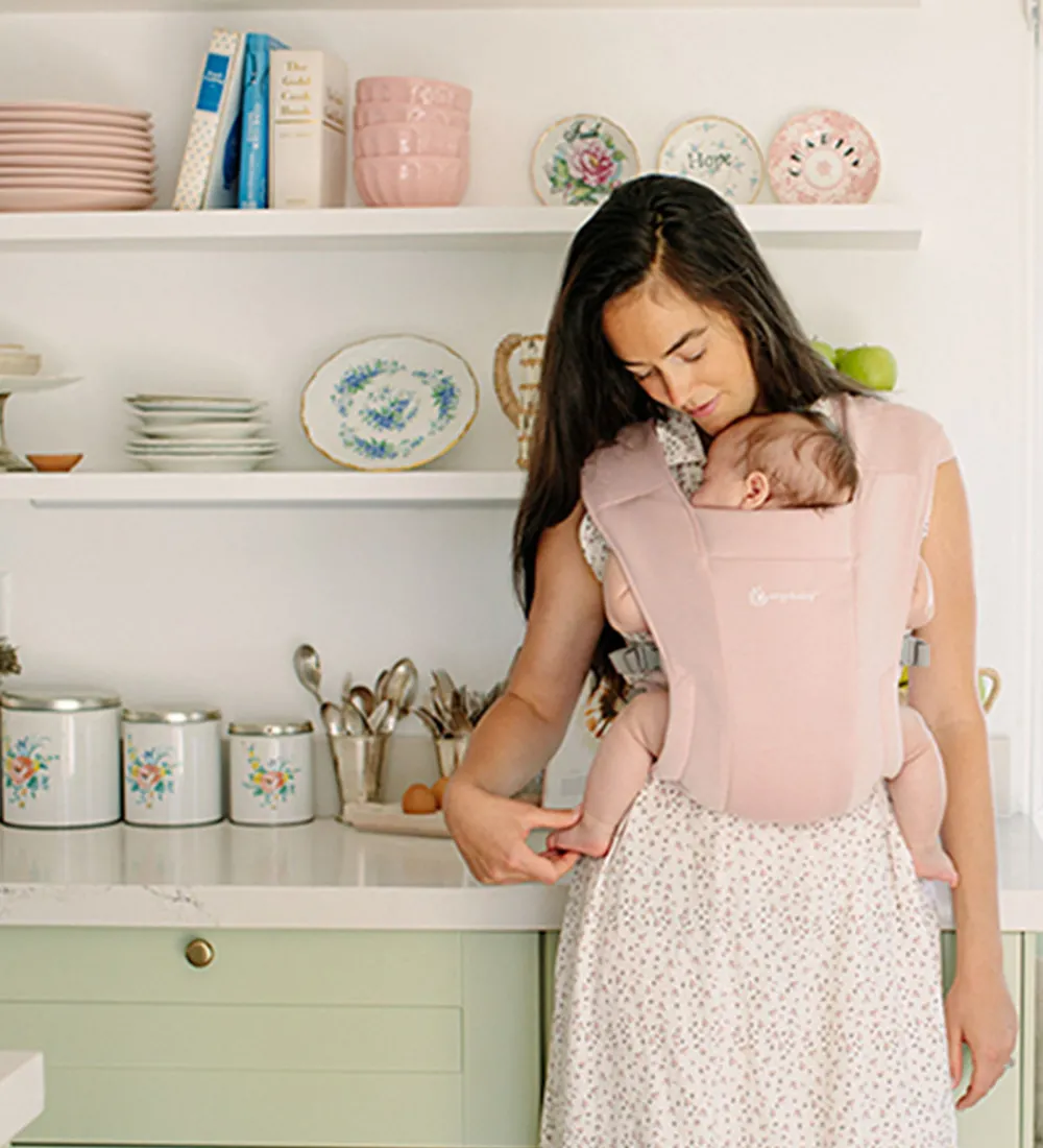 Ergobaby Bæreseler &Amp; Vikler>Bæresele - Embrace - Soft & Snug Knit - Blush Pink