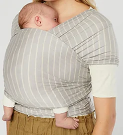 Ergobaby Bæreseler &Amp; Vikler>Strækvikle - Aura Wrap Knit - Grey Stripes