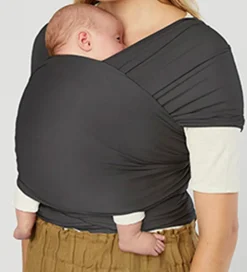 Ergobaby Bæreseler &Amp; Vikler>Strækvikle - Aura Wrap Knit - Soft Black