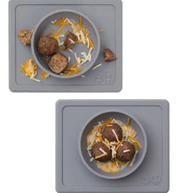 EzPz Dækkeservietter>Happy Mini Bowl - Silikone - Grå