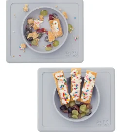 EzPz Dækkeservietter|Happy Mini Bowl - Silikone - Gråblå