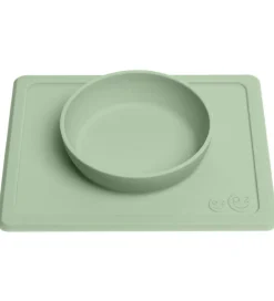 EzPz Dækkeservietter>Happy Mini Bowl - Silikone - Støvet Grøn