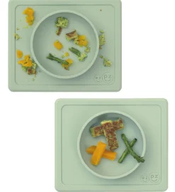 EzPz Dækkeservietter>Happy Mini Bowl - Silikone - Støvet Grøn