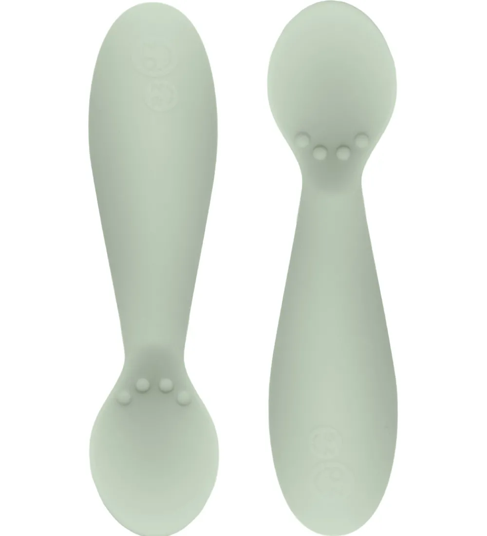 EzPz Babyskeer|Tiny Spoon - 2-pak - Støvet Grøn