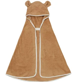 Fabelab Sutteklude Og Nusseklude|Babyhåndklæde- Og Poncho|Gaveæske - 3 Dele - Caramel Mix