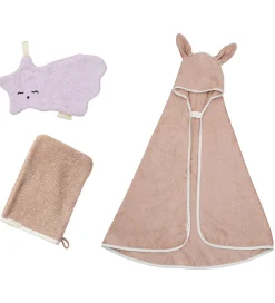 Fabelab Vaskeklude|Sutteklude Og Nusseklude>Gaveæske - Baby - 3 Dele - Old Rose