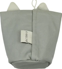 Fabelab Opbevaringstæpper|Opbevaringspose - 16x10 - Cuddly Cat - Mørkegrå