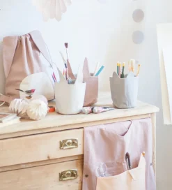 Fabelab Opbevaringstæpper|Opbevaringspose - 16x10 - Cuddly Cat - Mørkegrå