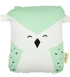 Fabelab Pyntepuder|Pude - 20x15 - Animal Friends - 20 cm - Turkis/Hvid m. U