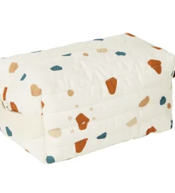 Fabelab Toilettasker|Toilettasker|Toilettaske - Quiltet - Natural/Terazzo