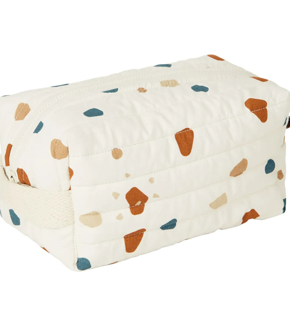 Fabelab Toilettasker|Toilettasker|Toilettaske - Quiltet - Natural/Terazzo