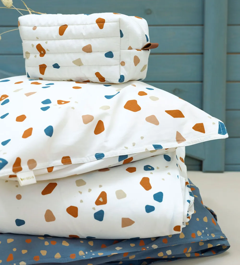 Fabelab Toilettasker|Toilettasker|Toilettaske - Quiltet - Natural/Terazzo