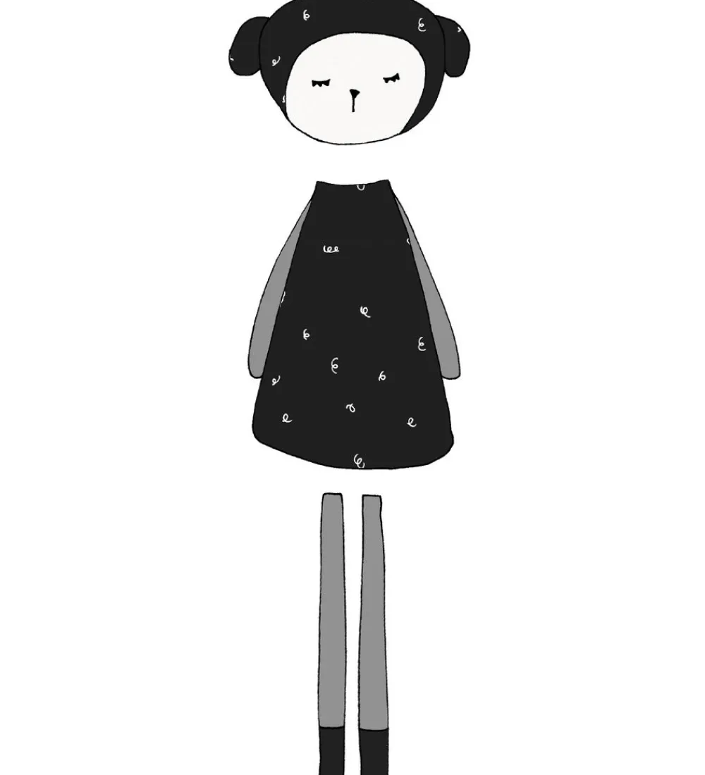 Fabelab Wallsticker>Wallstickers - Dreamy Friend Sheep - Sort m. Får