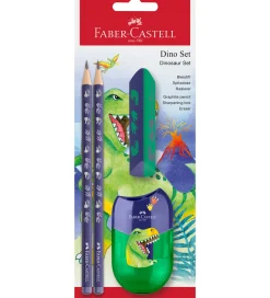 Faber-Castell Tuscher Og Farver|Blyantsæt - Dinosaur - 4 Dele - Blå