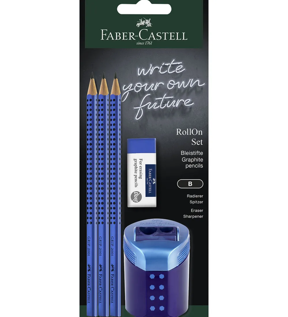 Faber-Castell Skriveredskaber>Blyantsæt - Roll On - 5 Dele - Sky Blue