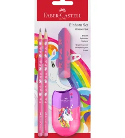 Faber-Castell Tuscher Og Farver>Blyantsæt - Unicorn - 4 Dele - Pink