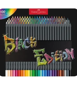 Faber-Castell Tuscher Og Farver|Skriveredskaber>Farveblyanter - Trekantet - Black Edition - 100 St