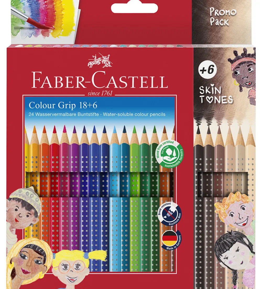 Faber-Castell Skriveredskaber>Farveblyanter - 24 stk. - Multi/Skin Tones