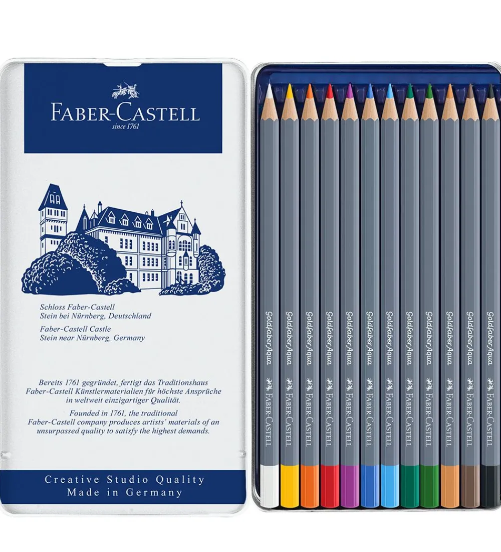 Faber-Castell Maling>Farveblyanter - Goldfaber Akvarel - 12 stk - Multi