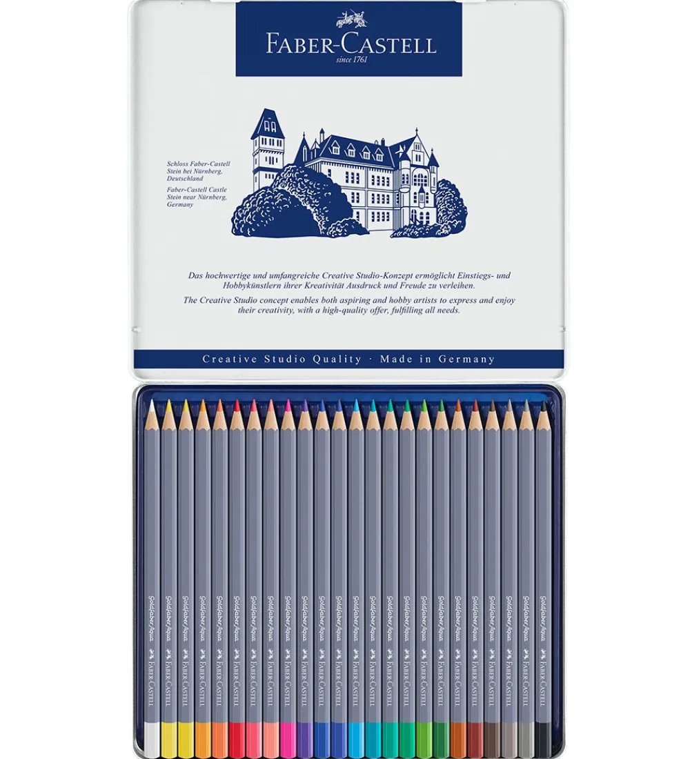 Faber-Castell Maling>Farveblyanter - Goldfaber Akvarel - 24 stk - Multi