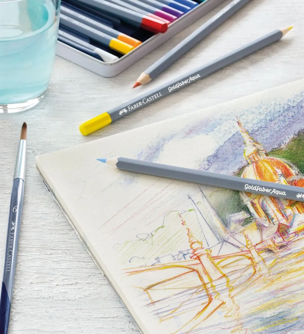 Faber-Castell Maling>Farveblyanter - Goldfaber Akvarel - 24 stk - Multi