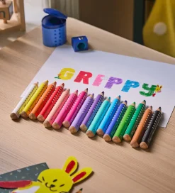 Faber-Castell Tuscher Og Farver|Skriveredskaber></noscript>Farveblyanter - XXL Jumbo Grip + Spidser - 16 stk.