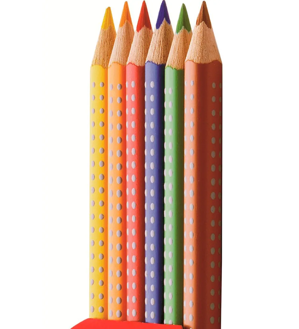 Faber-Castell Maling|Farveblyanter - Jumbo Grip - Akvarel - 6 stk - Mul