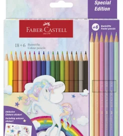 Faber-Castell Skriveredskaber|Farveblyanter - 24 stk. Unicorn Pastel