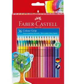 Faber-Castell Maling|Farveblyanter - Grip - Akvarel - 36 stk - Multifar