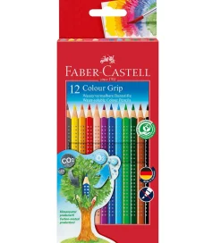 Faber-Castell Maling|Farveblyanter - Grip - Akvarel - 12 stk - Multi