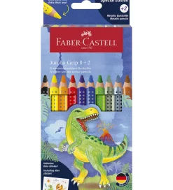 Faber-Castell Skriveredskaber>Farveblyanter - 10 stk. - Jumbo Grip Dino