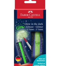 Faber-Castell Maling|Skriveredskaber|Glitter Tuber - 2 stk. - Glow In The Dark