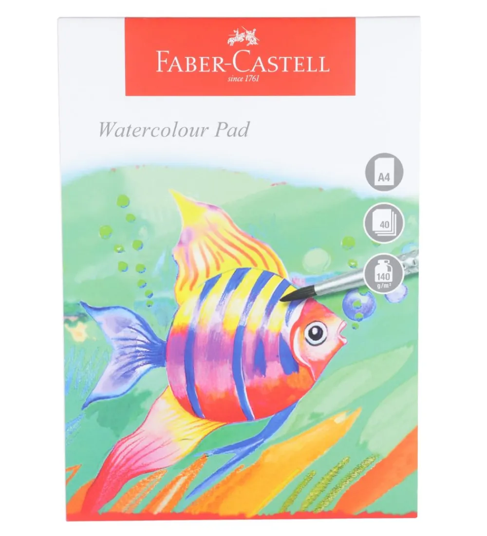 Faber-Castell Maling>Maleblok - Akvarel - 40 ark - A4