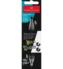 Faber-Castell Tuscher Og Farver|Tusch - Shake & Paint Acrylic - Sort