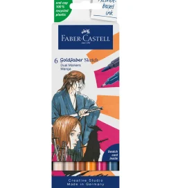 Faber-Castell Tuscher Og Farver|Tuscher - 6 Stk. - Goldfaber Sketch - Manga