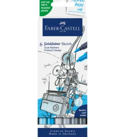 Faber-Castell Tuscher Og Farver|Tuscher - 6 Stk. - Goldfaber Sketch - Product Desi