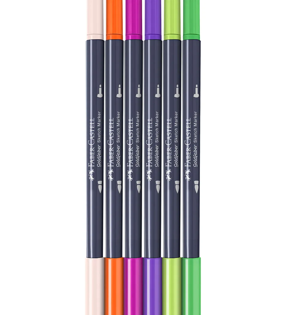 Faber-Castell Tuscher Og Farver>Tuscher - 6 Stk. - Goldfaber Sketch - Graphic Nove