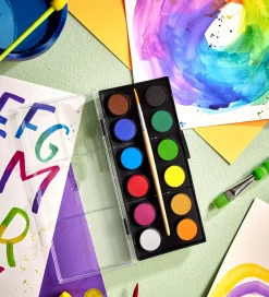 Faber-Castell Maling|Vandfarve - Akvarel - 12 Farver + 1 Pensel