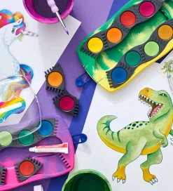 Faber-Castell Maling|Vandfarve - Dinosaur - 12 Farver + Chinese White
