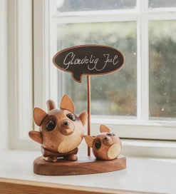 FableWood Pyntefigurer>Beskedtavle - H: 16 cm - Natur