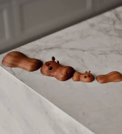 FableWood Pyntefigurer></noscript>Flodhest - Rosa - 4 cm - Natur