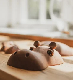 FableWood Pyntefigurer></noscript>Flodhest - Rosa - 4 cm - Natur