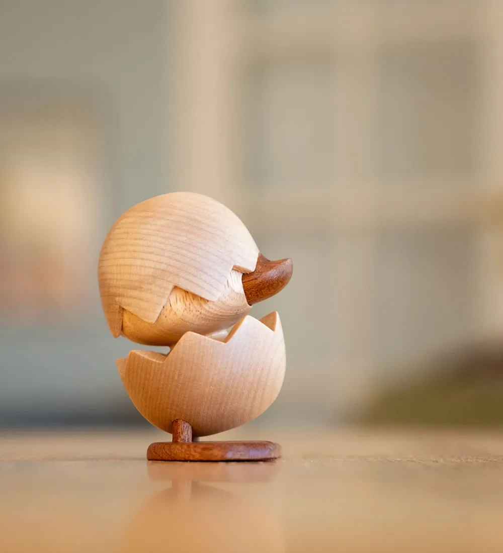 FableWood Pyntefigurer>H.C. Andersen - Den Grimme Ælling - 8 cm - Natur