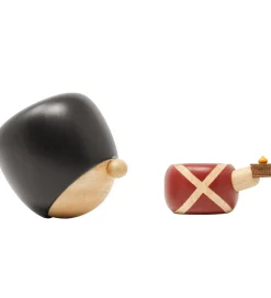 FableWood Pyntefigurer>H.C. Andersen - Fyrtøjet - 8 cm - Natur/Rød/Sort