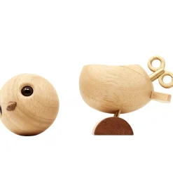 FableWood Pyntefigurer>H.C. Andersen - Nattergalen - 8 cm - Natur/Guld