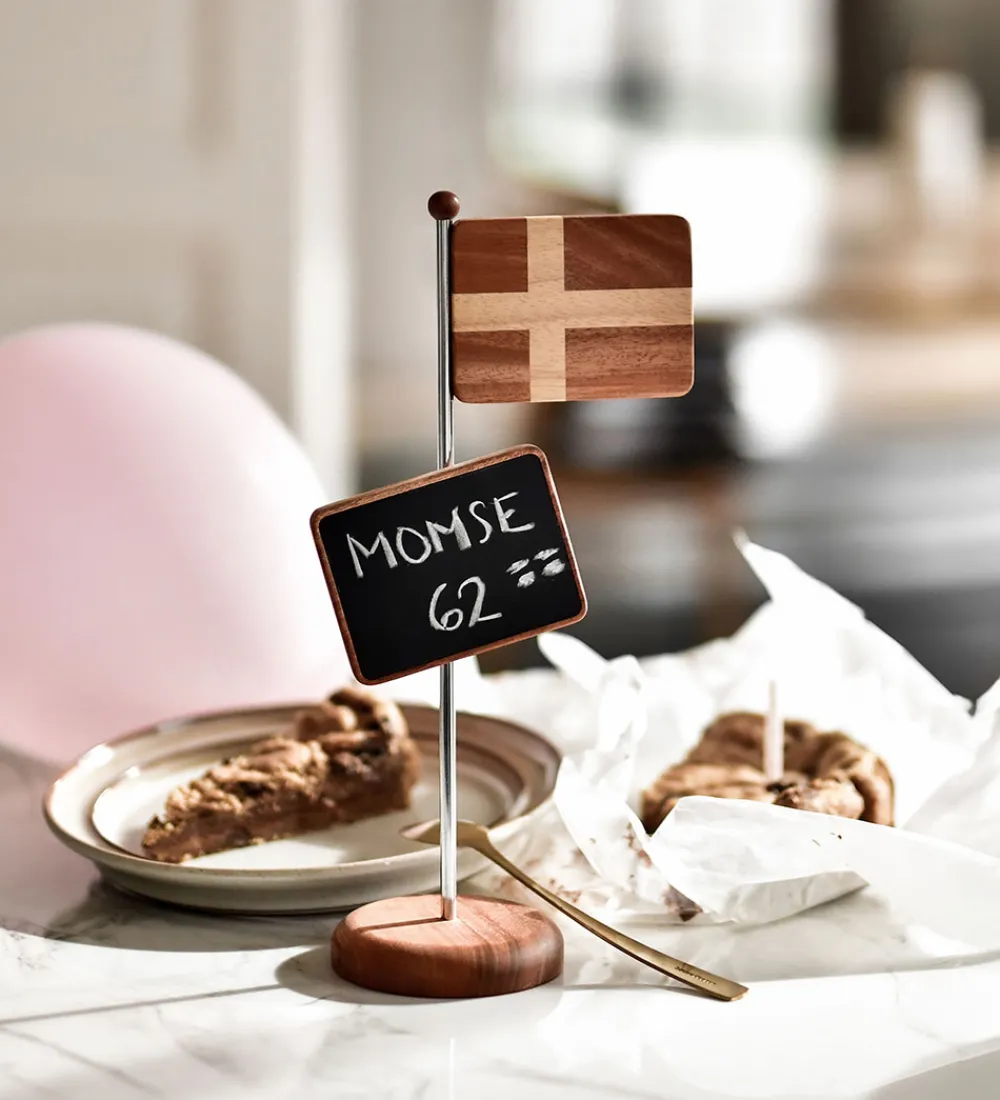 FableWood Pyntefigurer>Magnetisk Bordflag m. Tavle - H. 30 cm - Natur/Stål