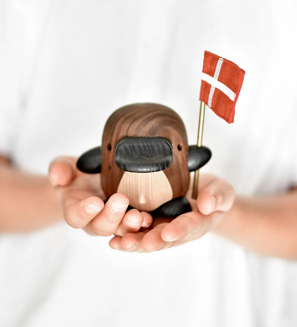 FableWood Pyntefigurer|Næbdyr - Perry - 8 cm - Natur