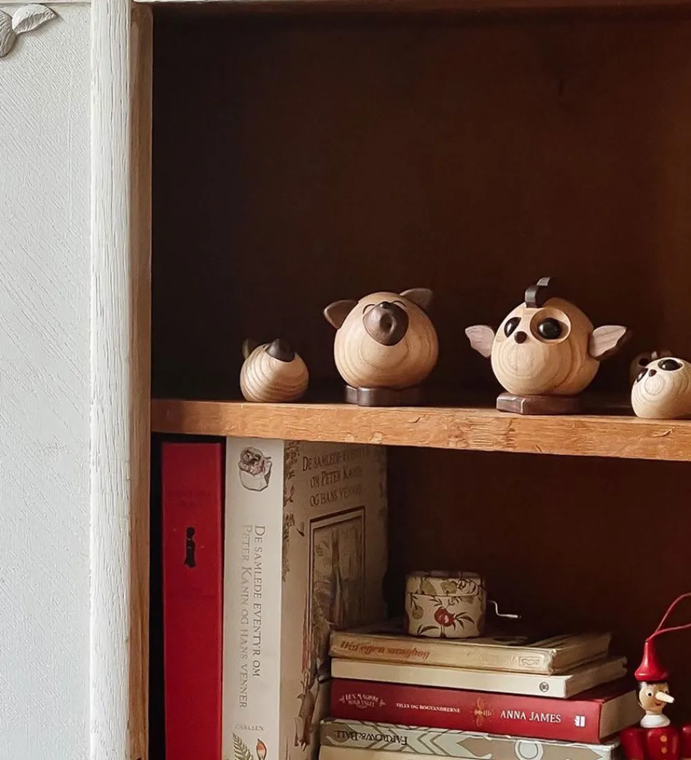 FableWood Pyntefigurer>Pick-Me-Up Kylling - Viola - 4 cm - Natur