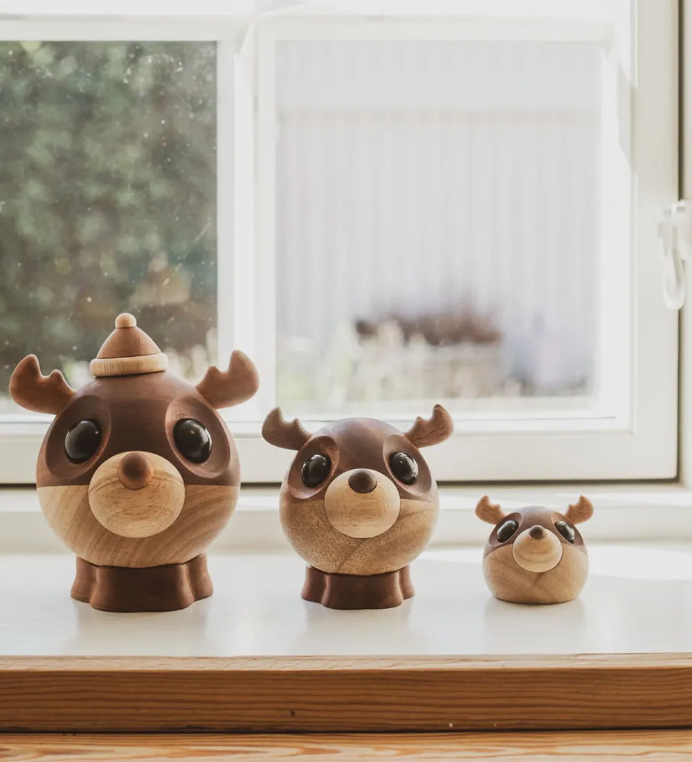 FableWood Pyntefigurer>Pick-Me-Up Rensdyr - Kaj - 4 cm - Natur
