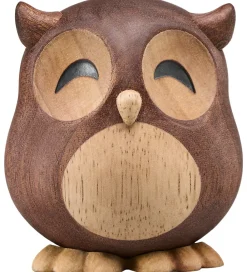 FableWood Dekoration|Stor Ugle - Villum - 8 cm - Natur
